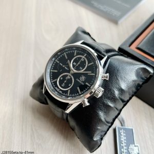 SUPER CLONE MÁQUINA ETA – TAG HEUER CARRERA CALIBRE 1887 COURO 43MMa - Imagem 1