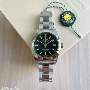 SUPER CLONE MÁQUINA ETA ROLEX MILGAUSS PRETO OYSTER 40MM - Imagem 1