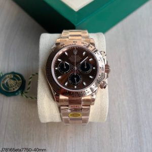 SUPER CLONE MÁQUINA ETA ROLEX DAYTONA ROSE 40MM - Imagem 1